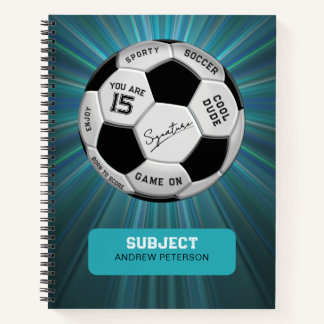Carnet Ballon de Football Personnalisé Anniversaire | Âg