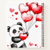 Carnet Ballon Panda Amour dans l'Air (Dos)