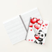 Carnet Ballon Panda Amour dans l'Air (Intérieur)