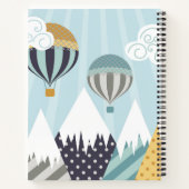 Carnet Ballons à air chaud bleu (Dos)