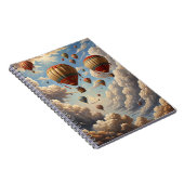 Carnet Ballons à air chaud Ciel bleu Nuages coucher de so (Côté Droit)