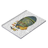 Carnet Ballons à air chaud cylindrique bleu (Côté gauche)