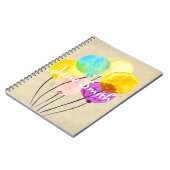 Carnet Ballons colorés à l'aquarelle (Côté gauche)