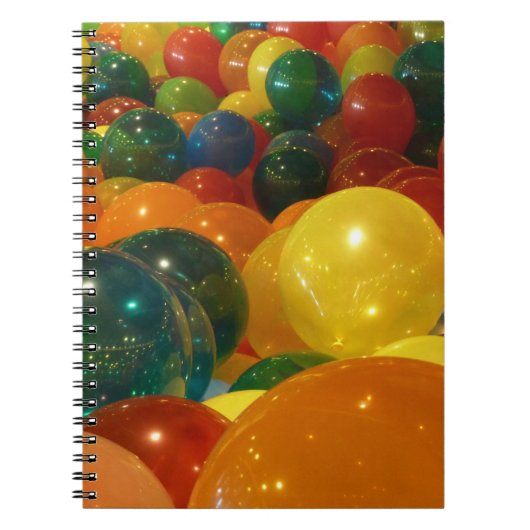 Carnet Ballons colorés Design de fête (Devant)