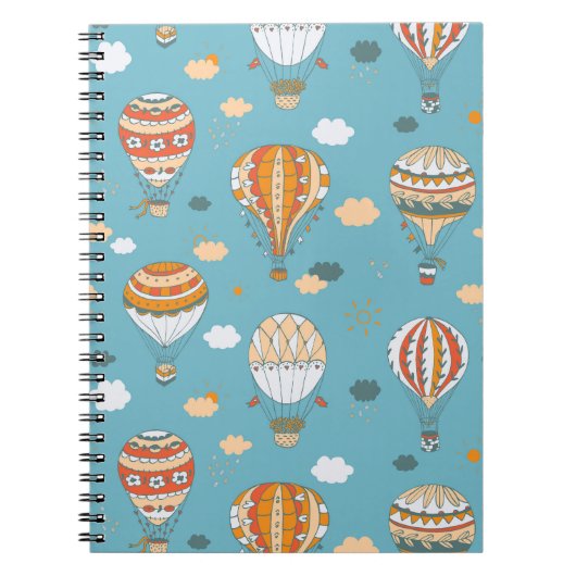 Carnet Ballons colorés Festive Motif Design (Devant)