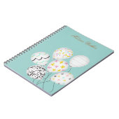 Carnet ballons colorés monogramme mignon (Côté gauche)