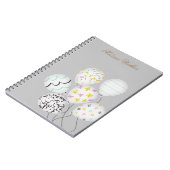 Carnet ballons colorés monogramme mignon (Côté gauche)