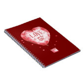 Carnet Ballons d'amour des Coeurs rouges (Côté Droit)