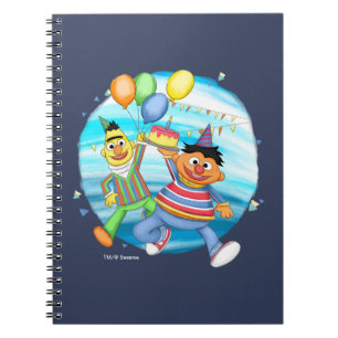 Carnet Ballons d'anniversaire de Bert et Ernie