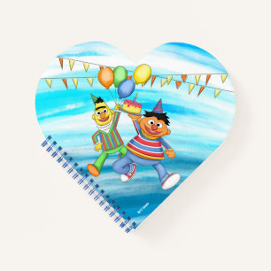 Carnet Ballons d'anniversaire de Bert et Ernie