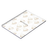 Carnet Ballons en forme de cœur blanc crème (Côté gauche)