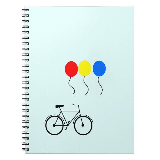 Carnet Ballons et vélo (Devant)