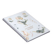 Carnet ballons magiques de baleines monogramme mignon (Côté Droit)