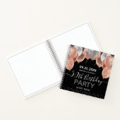 Carnet Balloons Parties scintillant roses 50e Anniversair (Intérieur)