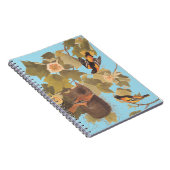 Carnet Baltimore Oriole Audubon Bird Family avec nid (Côté Droit)