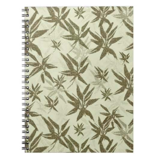 Carnet Bamboo on Beige Sheers - Seamless surface (Devant)