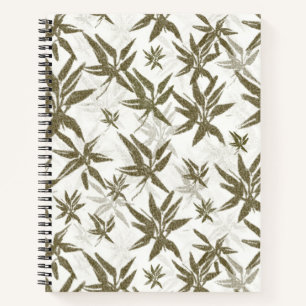 Carnet Bamboo on White Sheers - Seamless surface