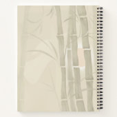 Carnet Bambou, arrière - plan beige (Dos)
