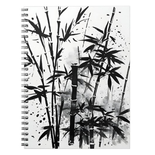 Carnet Bambou - Fleurs à l'aquarelle (Devant)