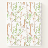 Carnet Bambou Foliage Oriental Feuilles de verdure (Dos)