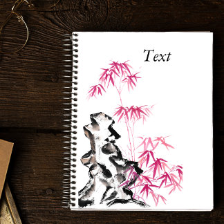 Carnet Bambou - rouge