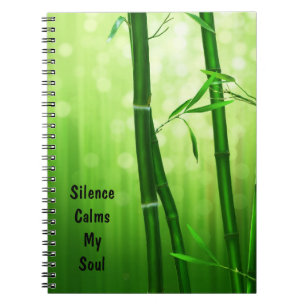 Carnet Bambou - Silence Calme Mon Âme