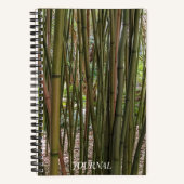 Carnet Bambou vert Stalks Botanique (Recto)