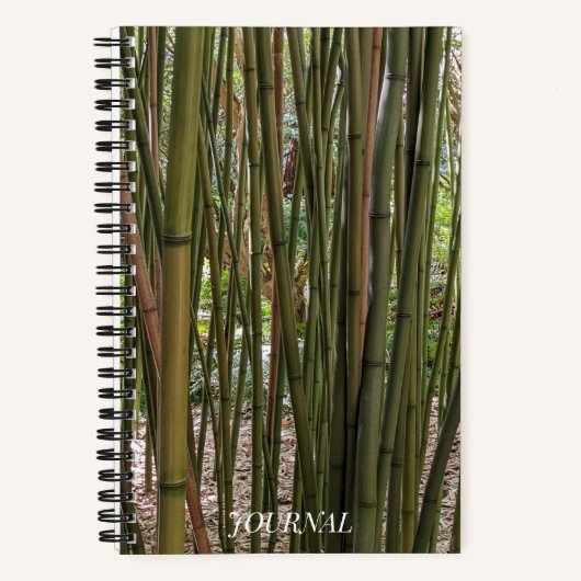 Carnet Bambou vert Stalks Botanique (Recto)