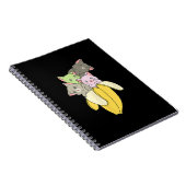 Carnet Banana Funny Chat | Cadeau Cute Kitten (Côté Droit)