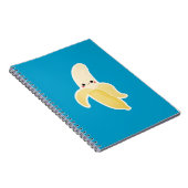 Carnet Banane de Kawaii sur le bleu (Côté Droit)