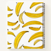 Carnet Bananes d'aquarelle - jaune (Dos)