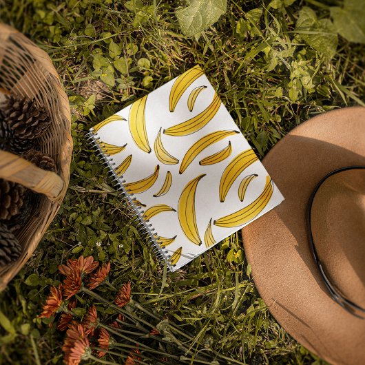 Carnet Bananes d'aquarelle - jaune