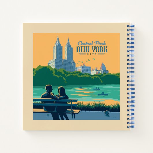 Carnet Banc de New York Central Park (Dos)