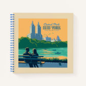 Carnet Banc de New York Central Park (Devant)