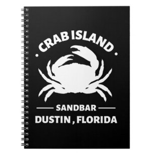 Carnet banc de sable de l'île crabe floride