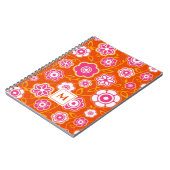 Carnet Bandana florale Imprimer Monogramme (Côté gauche)