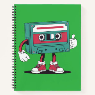 Carnet Bande à cassette rétro.