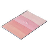 Carnet Bande d'aquarelle rose (Côté gauche)