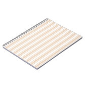 Carnet Bande de bonbons beige et blanche (Côté gauche)