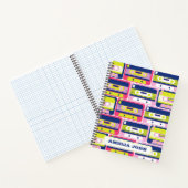 Carnet Bande de cassette rétro couleur personnalisée (Intérieur)