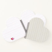 Carnet Bande de cueillette beige et blanche (Intérieur)