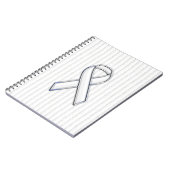 Carnet Bande de sensibilisation au ruban blanc (Côté gauche)