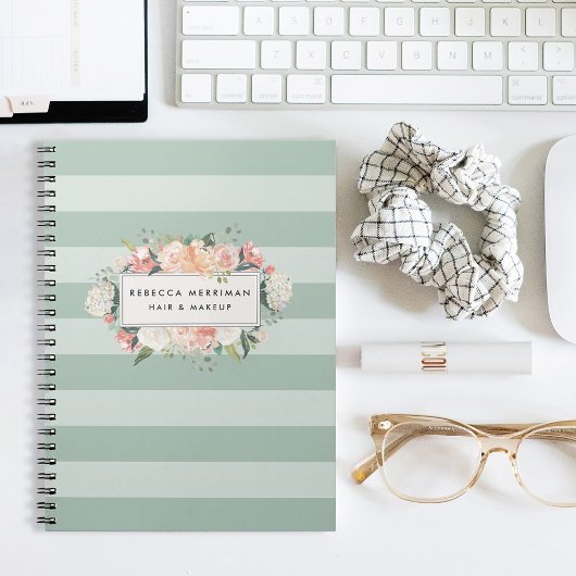 Carnet Bande de taille florale antique