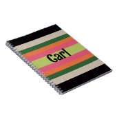 Carnet Bande décorative rayée (Côté Droit)