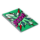 Carnet Bande dessinée BOOM Amusant Fun Moderne (Côté Droit)