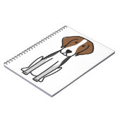 Carnet Bande dessinée de chien de fox-hound américain (Côté gauche)