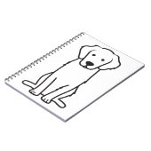 Carnet Bande dessinée de chien de golden retriever (Côté gauche)