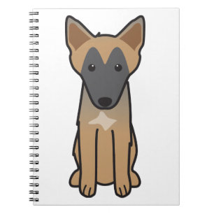 Carnet Bande dessinée de chien de Malinois de Belge