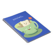 Carnet Bande dessinée de la tasse de thé mignonne humour  (Côté Droit)