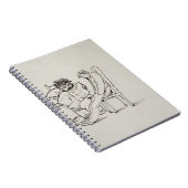 Carnet Bande dessinée de William Morris (1834-96) lisant (Côté Droit)
